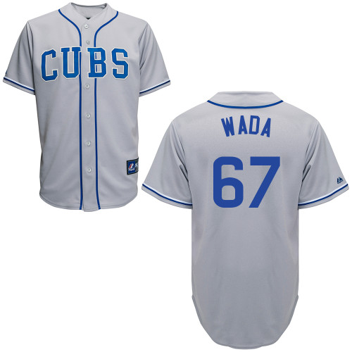 Tsuyoshi Wada #67 Youth Baseball Jersey-Chicago Cubs Authentic 2014 Road Gray Cool Base MLB Jersey